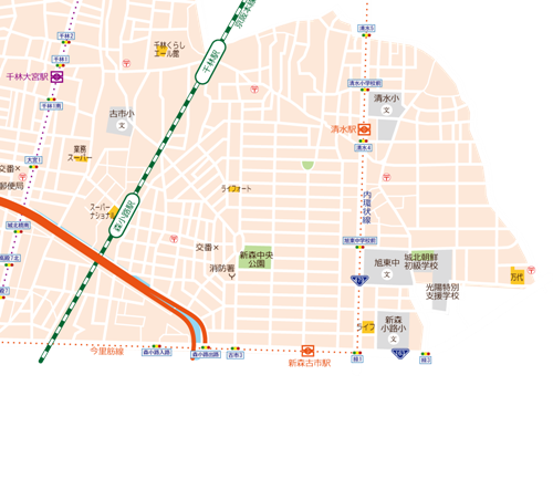 旭区南東エリアの塾と教室